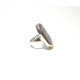 TOILE MINERALE BAGUE ARGENT ET AGATE