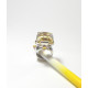 "CITRINE DORE" Importante bague argent et citrine