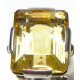 "CITRINE DORE" Importante bague argent et citrine