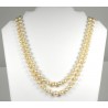 "GINA" Exceptionnel Collier double rangs (à combinaison)117 perles de culture