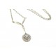 Collier Pendentif Art Déco diamants platine et or