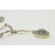 Collier Pendentif Art Déco diamants platine et or