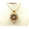 "DAPHNEE" Pendentif broche or, grenats, perles PB 9,45 2699 €